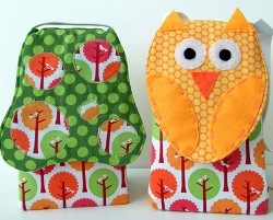 Mushroom or Owl Lunch Sack