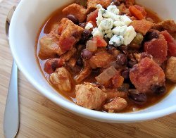 Slow Cooker Buffalo Chicken Chili