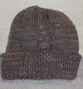 Two Cable Bulky Hat Knitting Pattern
