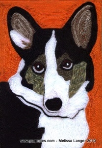 Dog Yarn Painting
