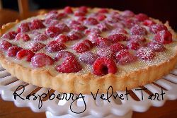 Valentine's Raspberry Velvet Tart