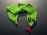 crochet snake scarf