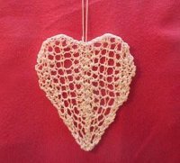 Lace Heart Knitting Pattern