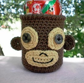 Monkey Soda Can Cozy