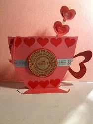 Brown Bag Tea Cup Valentine