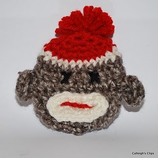 3 D Sock Monkey Applique