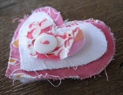 Shabby Heart Hair Clip