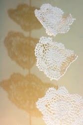 Upcycled Crocheted Doily Snowflake Garland/Bunting