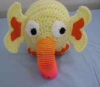 How to Make a Plastic Spring Elephant Toy | AllFreeCrochet.com