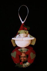 Santa Christmas Ornament with Photo Frame Tutorial