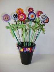 Bright Button Flowers
