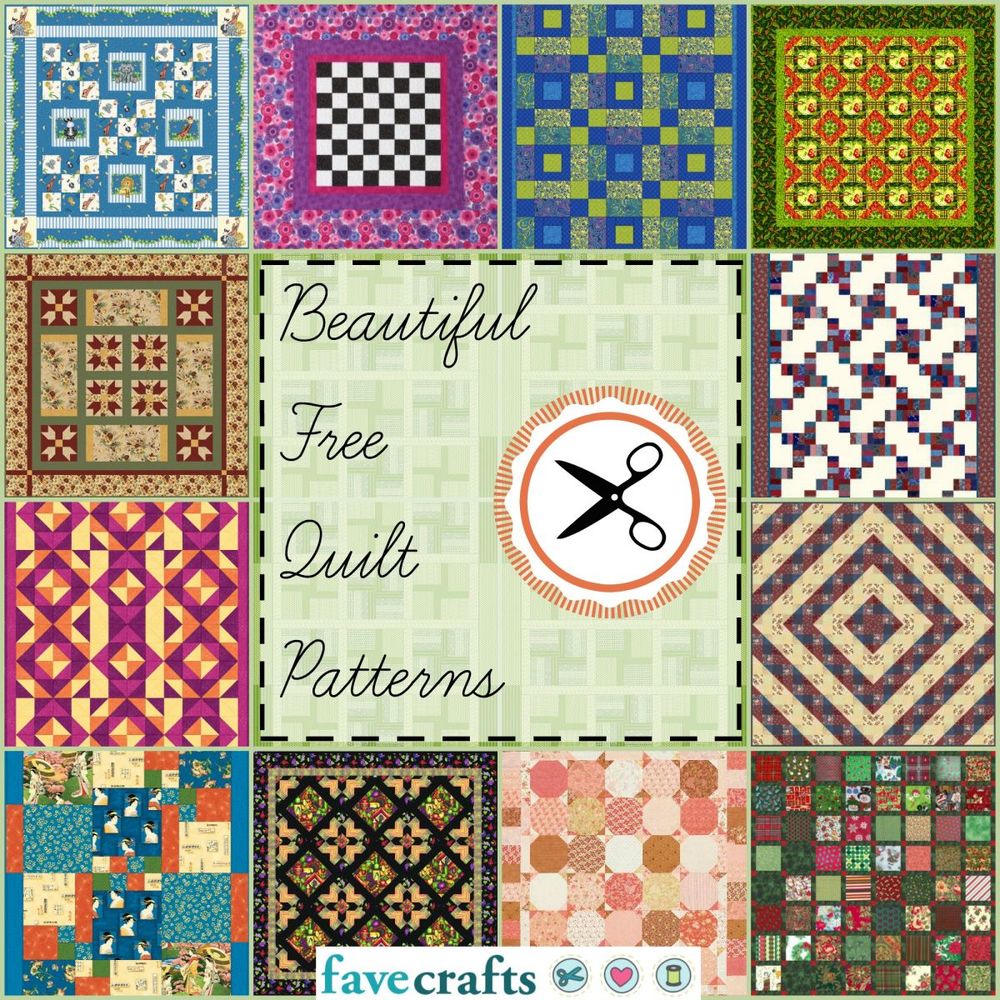 38 Free Quilt Patterns FaveCrafts com