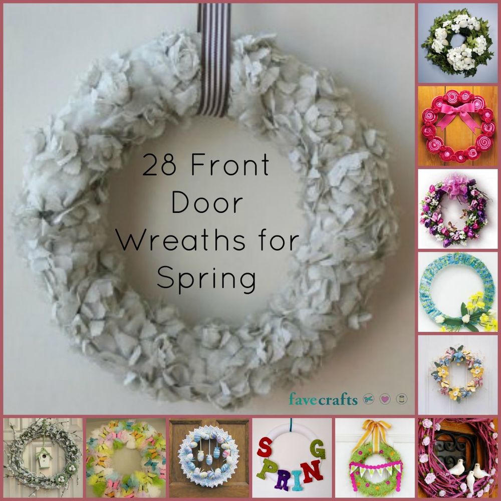 Spring Wreath Patterns 47 DIY Spring Wreath Ideas | FaveCrafts.com