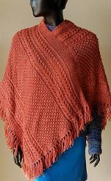 Irish Cabled Poncho