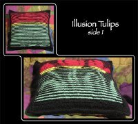 Illusion Tulips Pillowcase