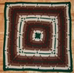 In-the-Round Square Navajo Lap Blanket