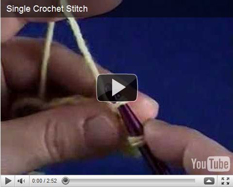Single Crochet Stitch Video