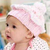 PomPom Knit Cupcake Hat