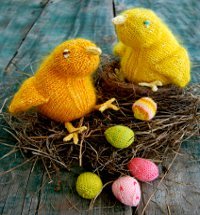 Fuzzy Easter Chicks and Mini Easter Eggs