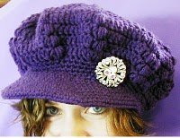 Puff Stitch Newsboy Cap