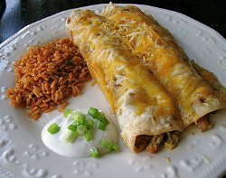 Chicken and Chile Enchiladas