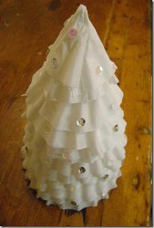 Coffee Filter Christmas Trees