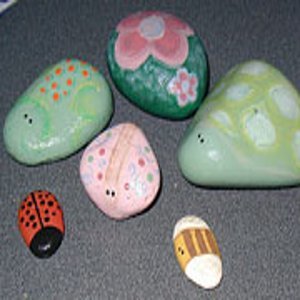Hand Painted Rock Bugs