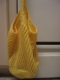 DIY Reusable Easy Breezy Knit Market Bag 
