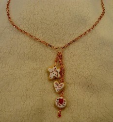 Polymer Clay Cookie Necklace