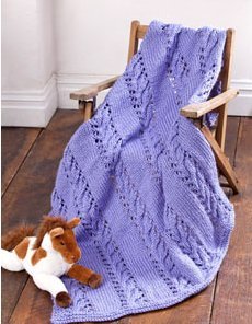 Lacy Violet Baby Blanket