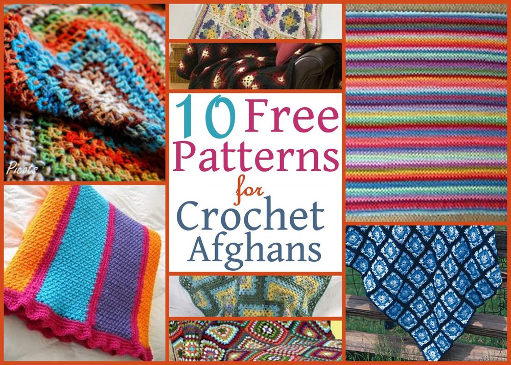 10 Free Patterns for Crochet Afghans | AllFreeCrochetAfghanPatterns.com