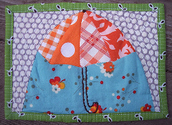 Under the Umbrella Mug Rug