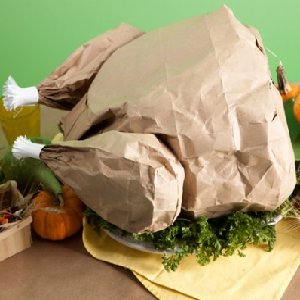 Paper Bag Turkey with Popcorn Stuffing