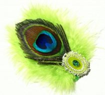Vintage Inspired Feather Hair Clip