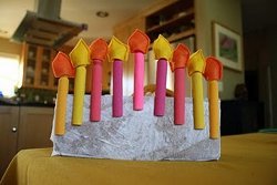 Make a Clothespin Menorah