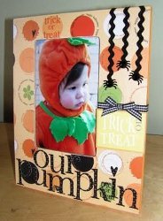 Our Pumpkin Altered Frame