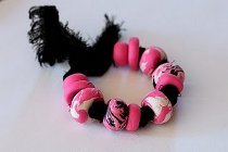 Marbled Polymer Clay Bracelet