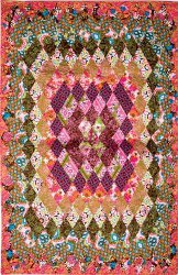 Concentric Diamonds Patchwork Quilt