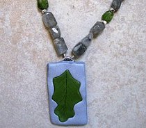 Clay Leaf Pendant