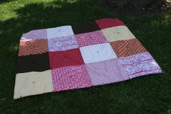 Picnic Blanket with Rock Pockets