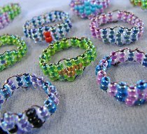 Woven Seed Bead Rings