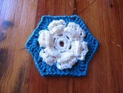 Flower Hexi Baby Afghan