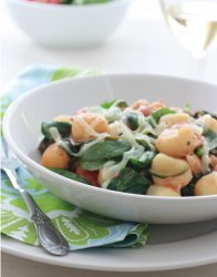 Skillet Gnocchi with Spinach and Chickpeas