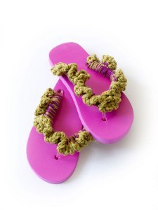 Ruffle Double Strand Flops