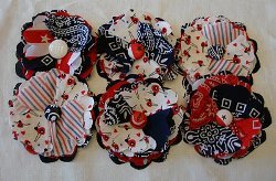 Patriotic Posy Pins