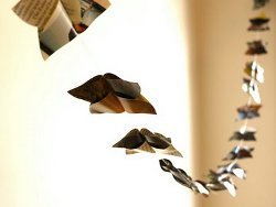 Recycled Paper Butterfly Garland