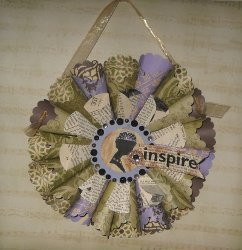 Vintage Inspired Paper Cone Wreath