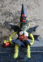 Wool Wrapped Witch Doll