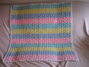 Shells and Stripes Baby Afghan