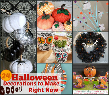 The best do-it-yourself halloween decorations 24 Halloween Decorations to Make Right Now | AllFreeHolidayCrafts.com